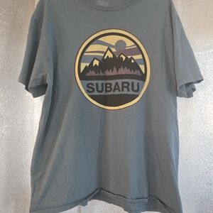 Blue 84 Gray Long Sleeve Tee with Mountain Graphic